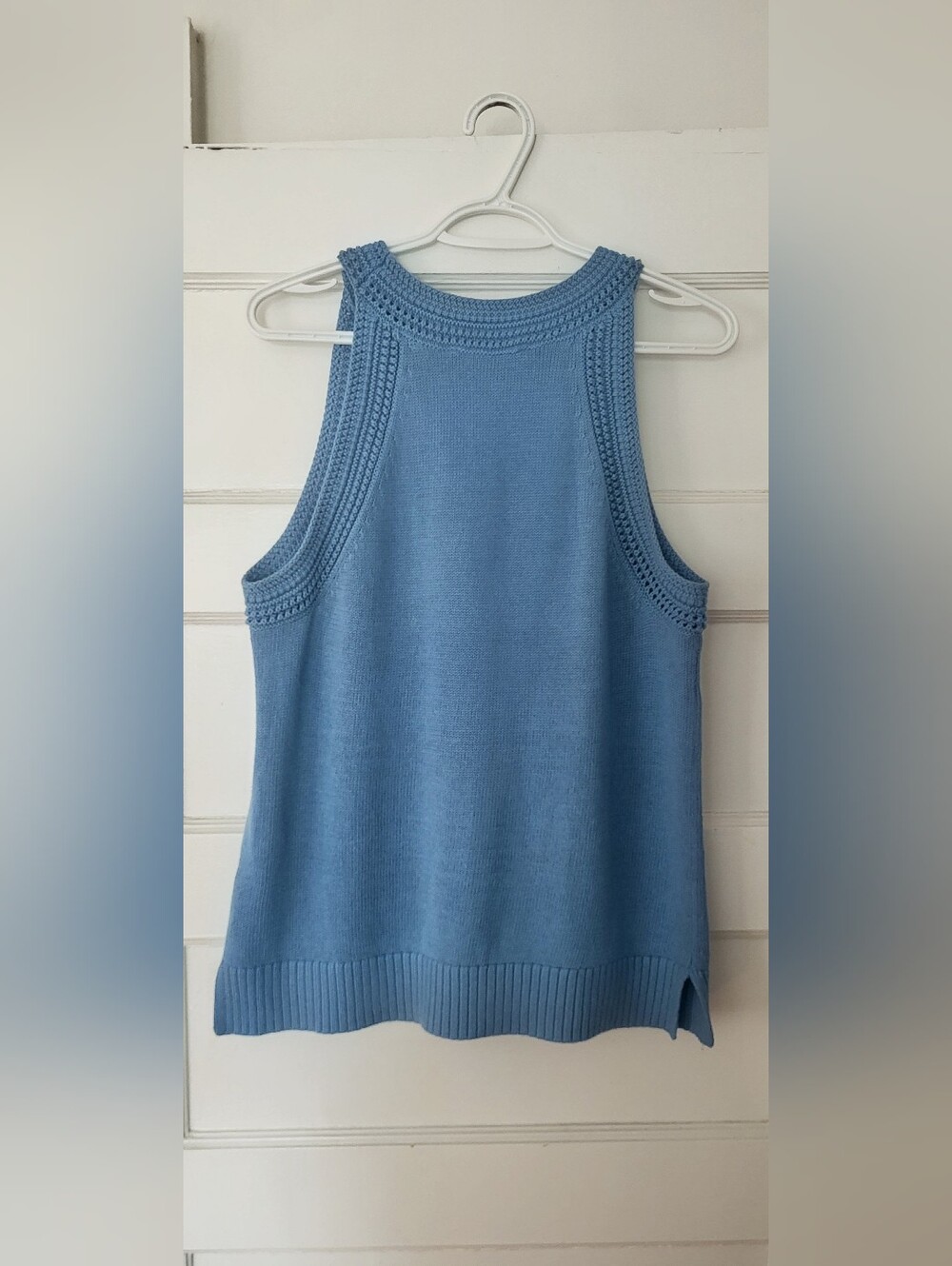 Tommy Hilfinger Blue Knit Sleeveless Tank Top